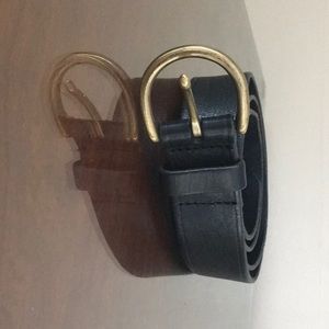 Madewell Perfect Leather Belt in Black